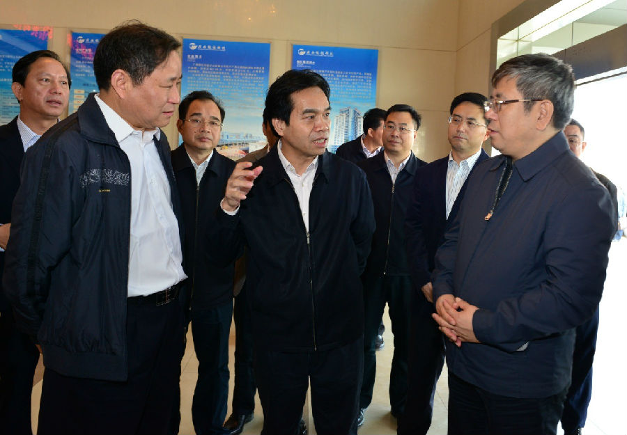 廣西壯族自治區(qū)常務(wù)副主席黃道偉蒞臨廣西銀億公司考察調(diào)研