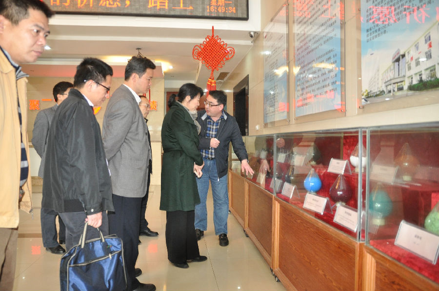 2月6號玉林市委常委、統(tǒng)戰(zhàn)部部長商娜紅一行到我司參觀考察
